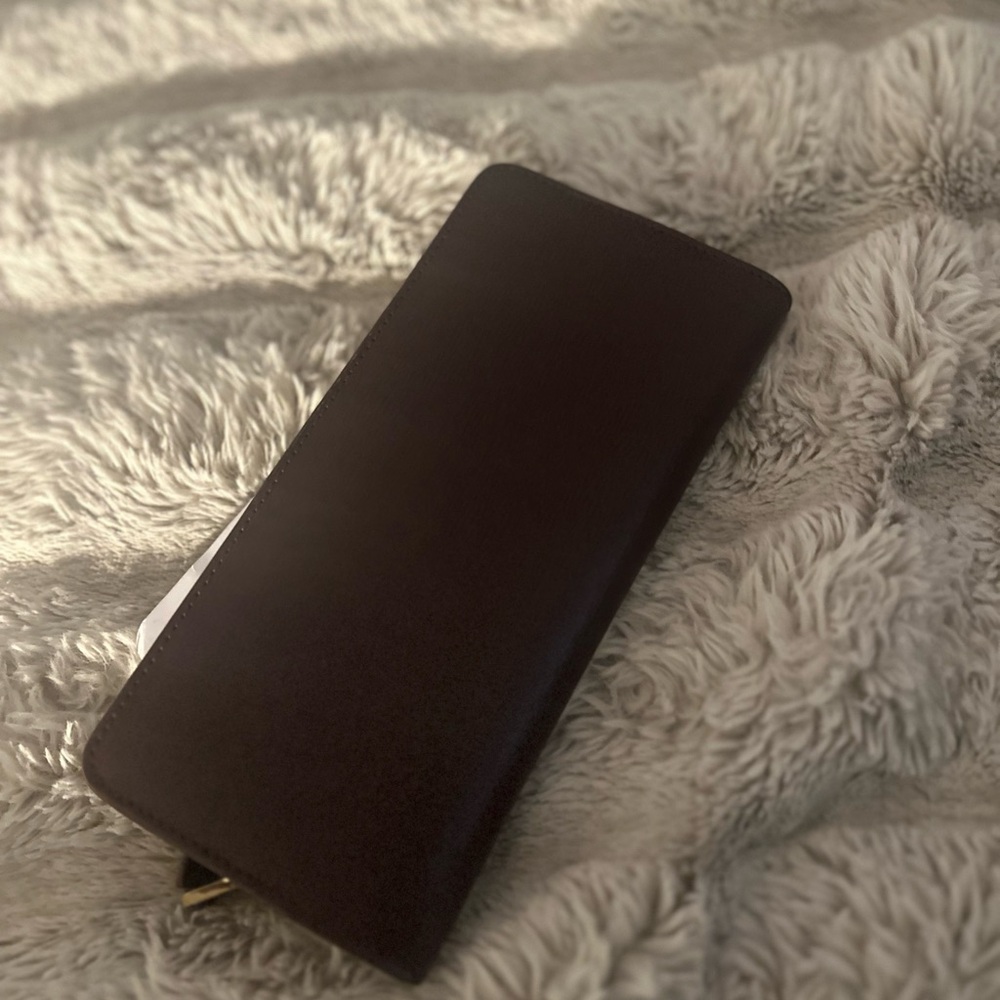 Lauren Ralph Lauren Dark Brown Wallet with Gold Accents - Picture 4 of 4